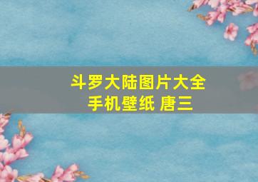 斗罗大陆图片大全 手机壁纸 唐三